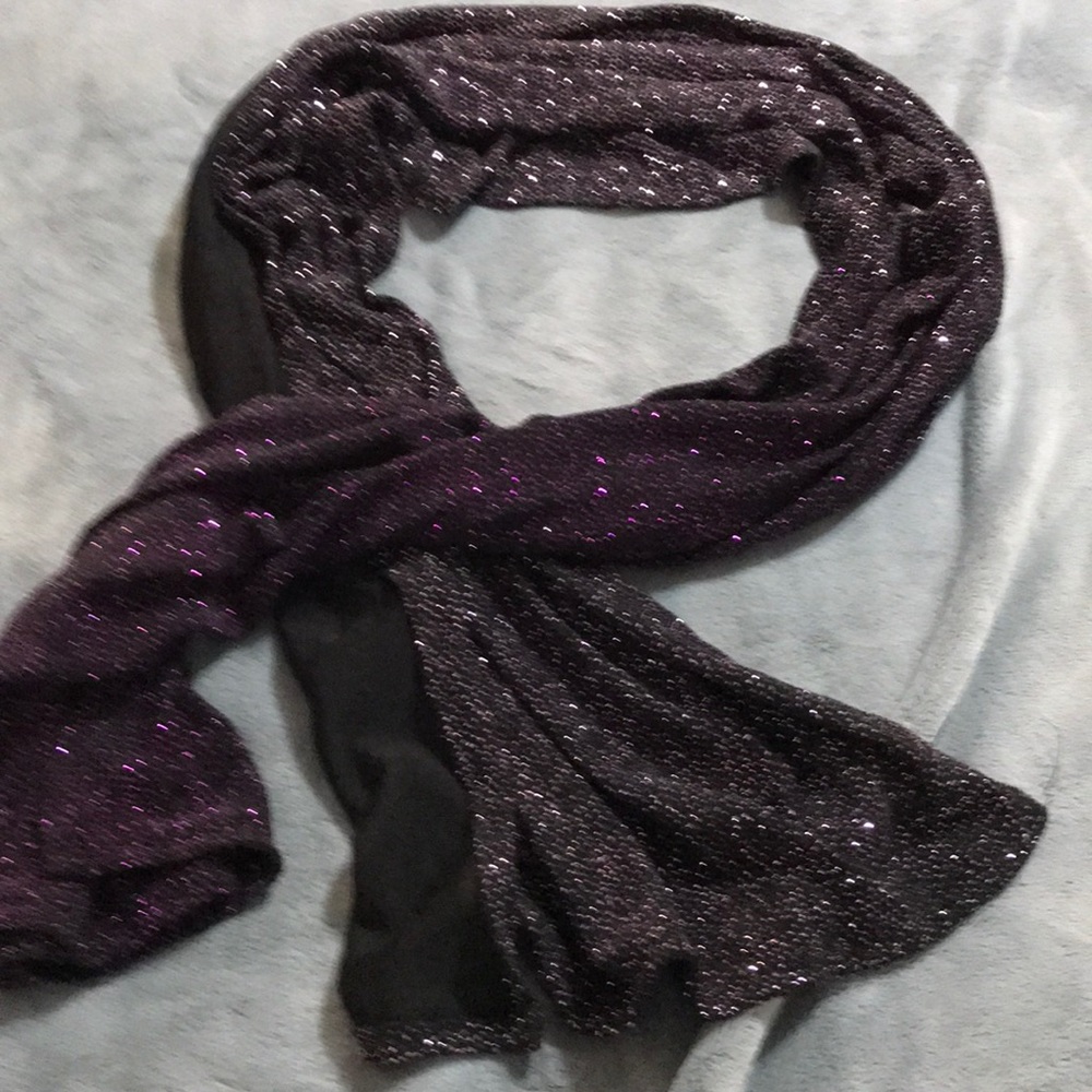 Purple iridescent shawl